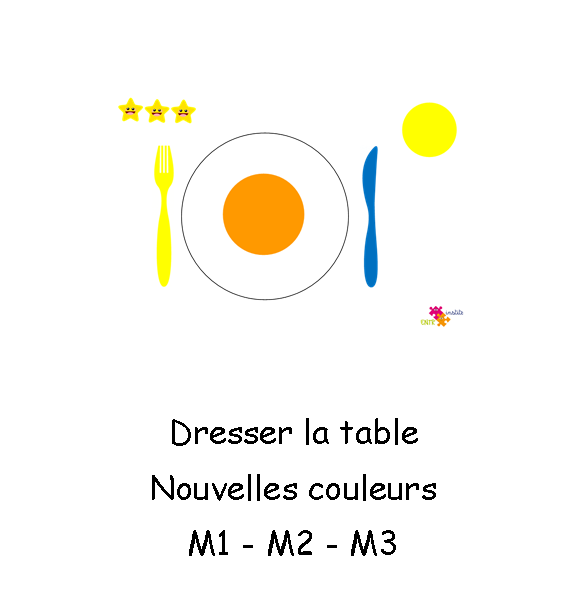 Pack je dresse la table Nouvelles couleurs